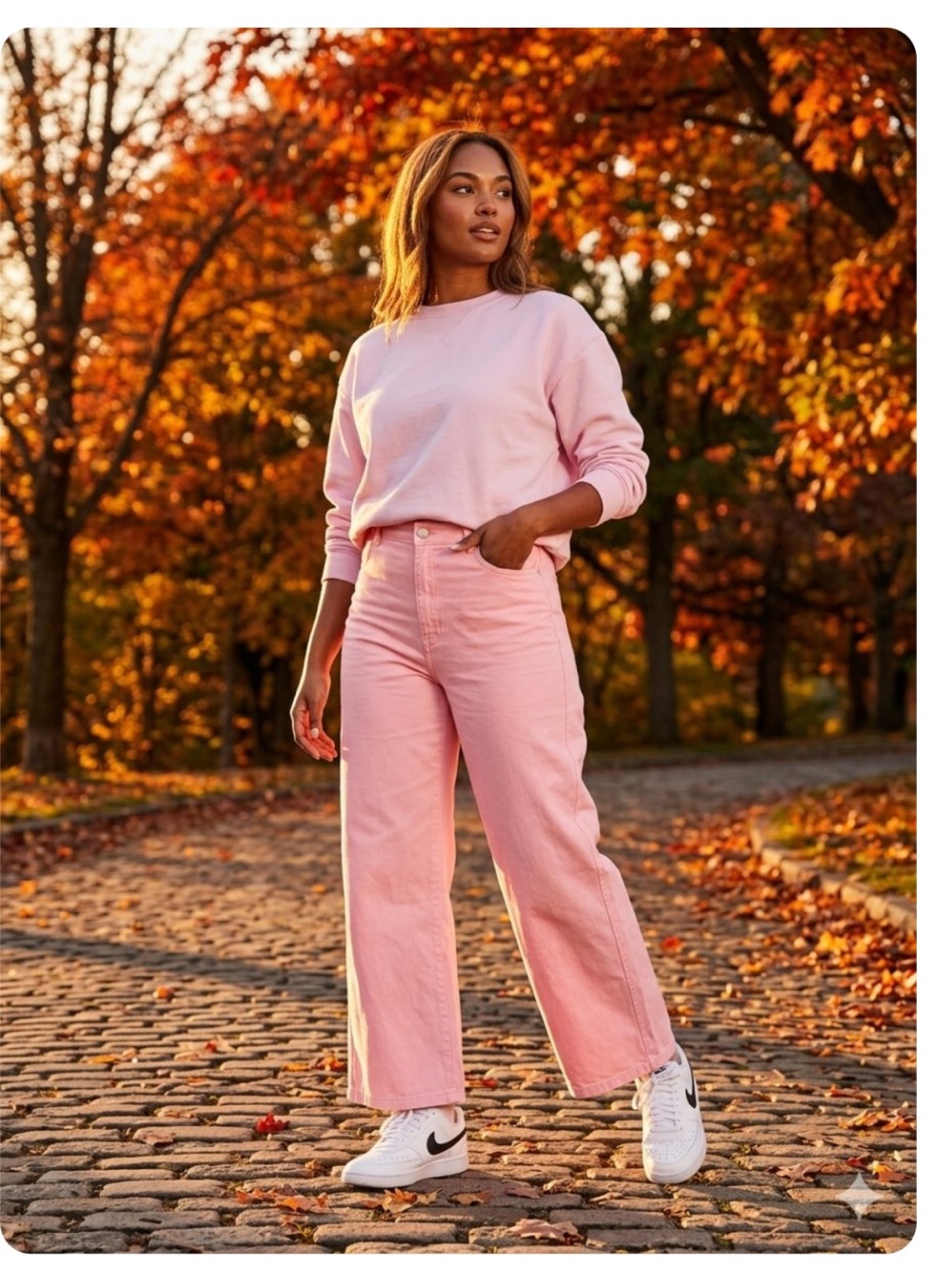 Twik Simons Pink
Wide Leg Crop Pants 30 Organic Cotton
Bubblegum High Rise